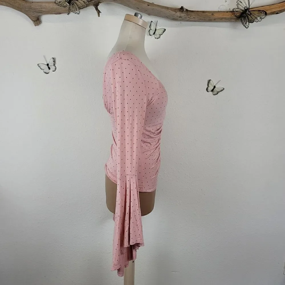Free people what a babe pink top
